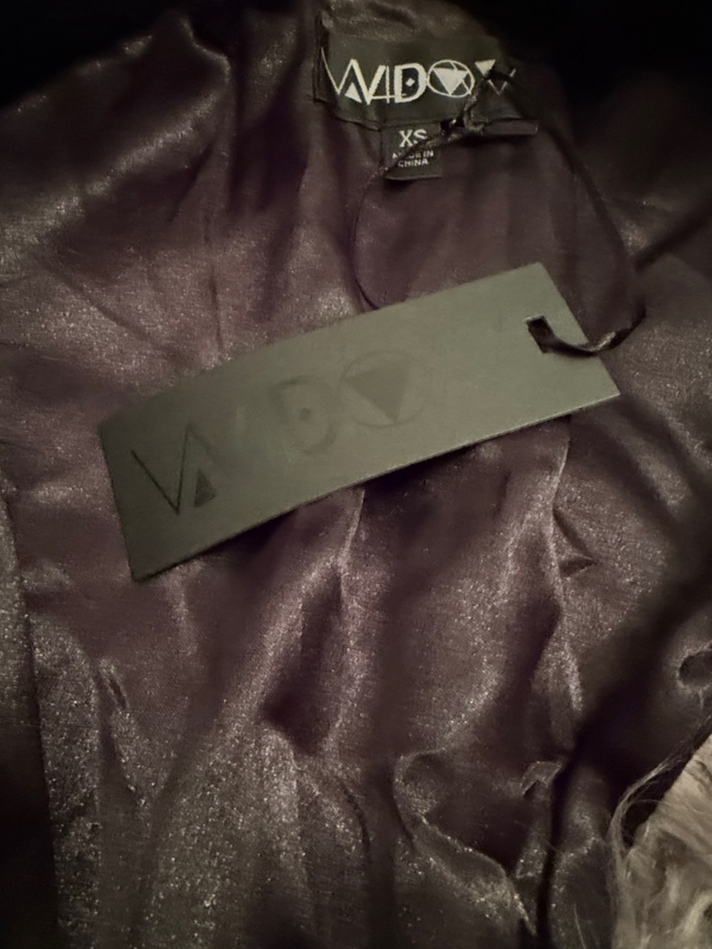 Dolls Kill Black, White & Gray Patchwork Faux Fur Coat - Picture 3 of 4